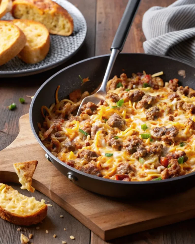 Ground Beef and Rice-Skillet