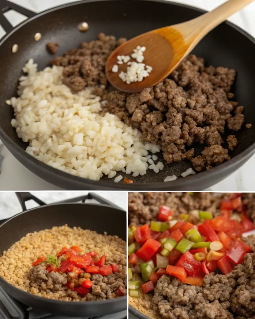 Ground Beef and Rice Skillet