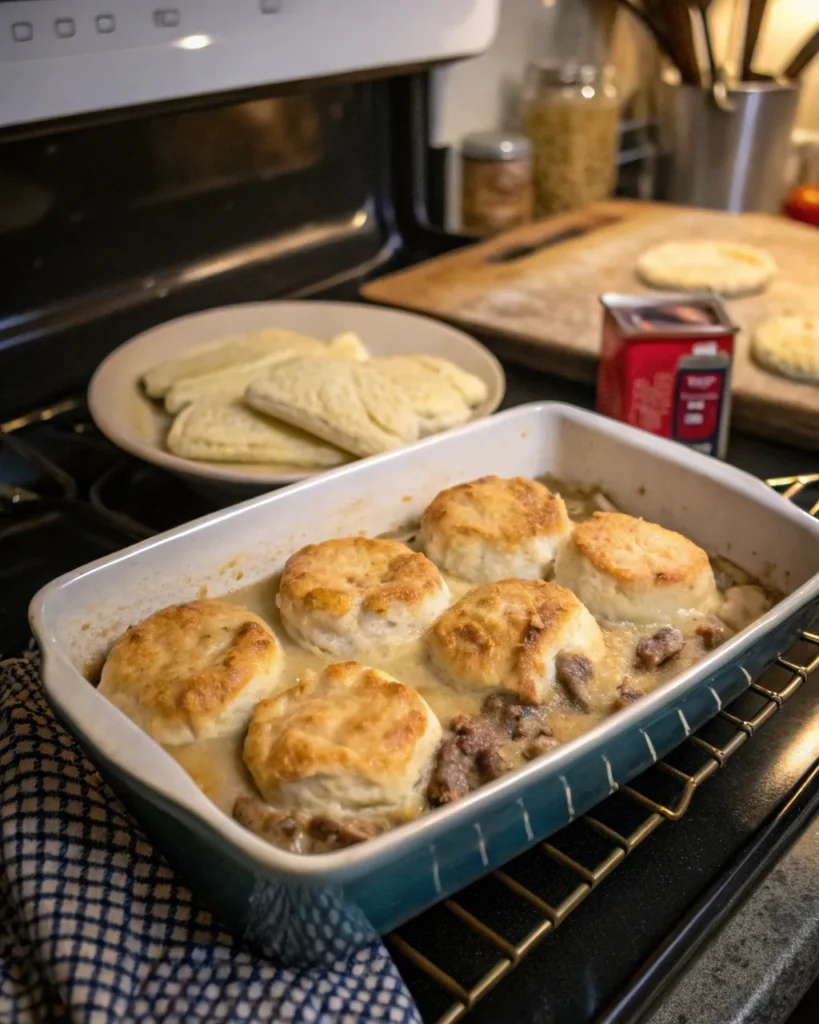 biscuits and gravy casserole